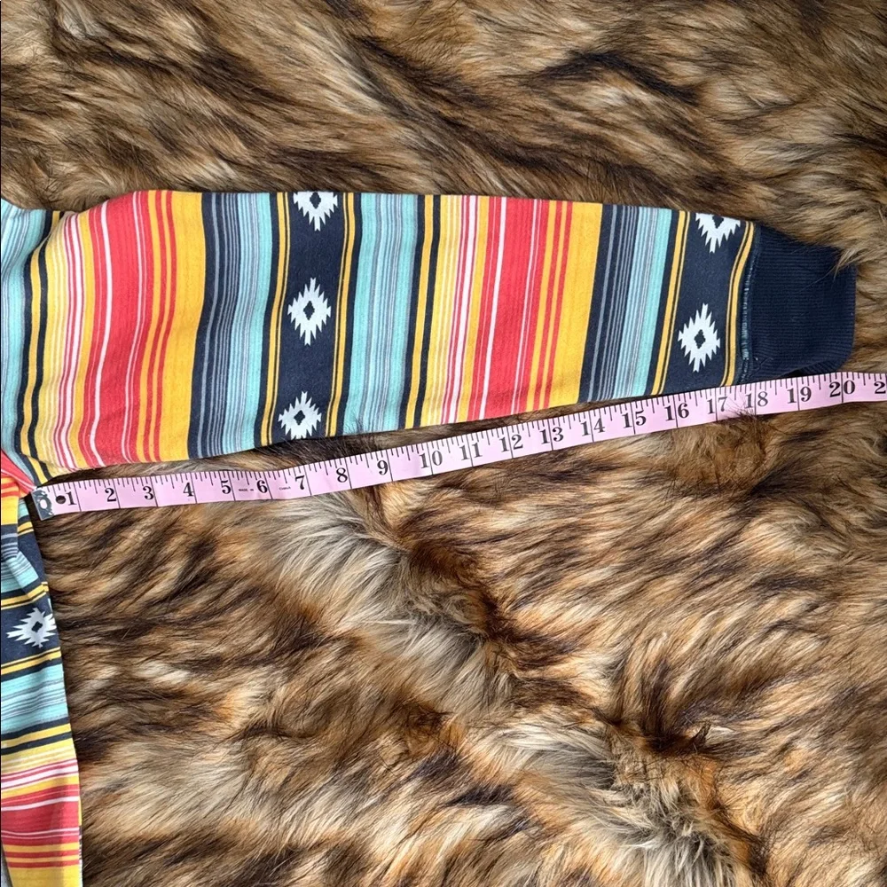 Multicolor Striped Women’s Zippered Hoodie Cruel Girl Brand - Picture 5 of 6